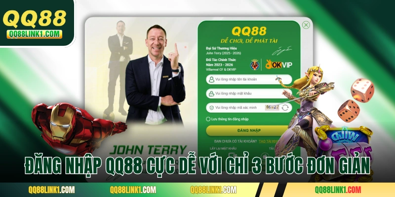 Đăng nhập QQ88 cực dễ với chỉ 3 bước đơn giản